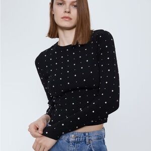 ZARA | Studded Top